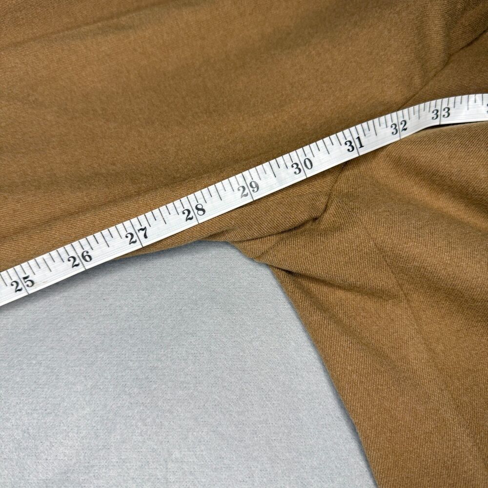 LOFT The Peyton Trouser Camel Tan Wide Leg Pleated High Rise Pants Size 4 NEW - Picture 9 of 11